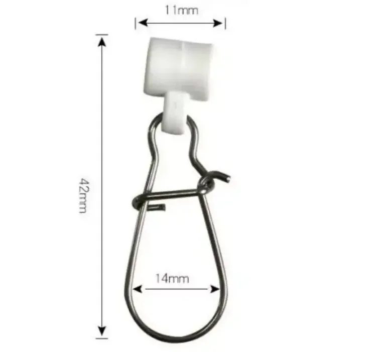 Plastic Head Swivel With Nice Hooked Snap Fishing Sinker Slide Swivels