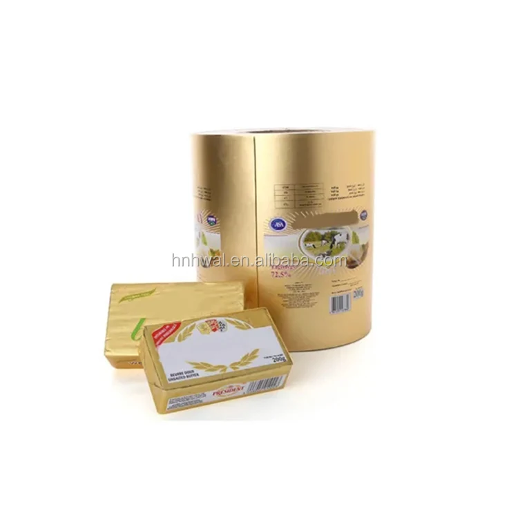 Newest price wholesale butter wrapping aluminum foil paper