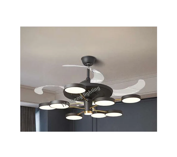 New Hot Selling Products Safe And Quiet Home Chandelier With Fan