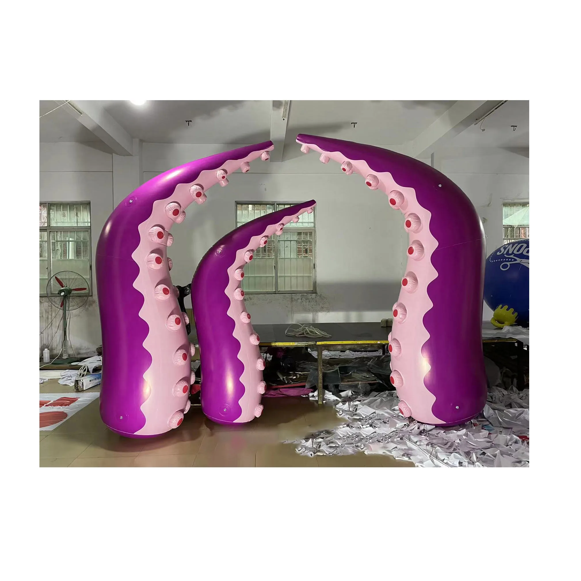 BOYI advertising Giant inflatable octopus tentacle/ jellyfish tentacle inflatable