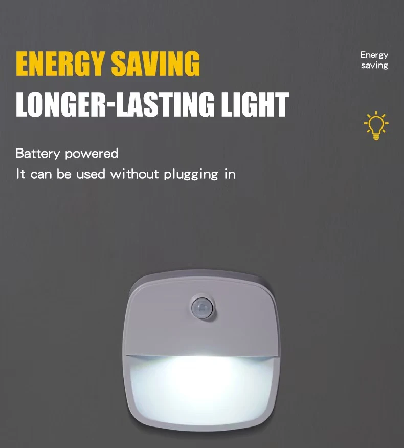 Darkroom Human Sensor Light Led  Warm White Mini Human Body Light Automatic  Sensing Smart Sensor Night Light