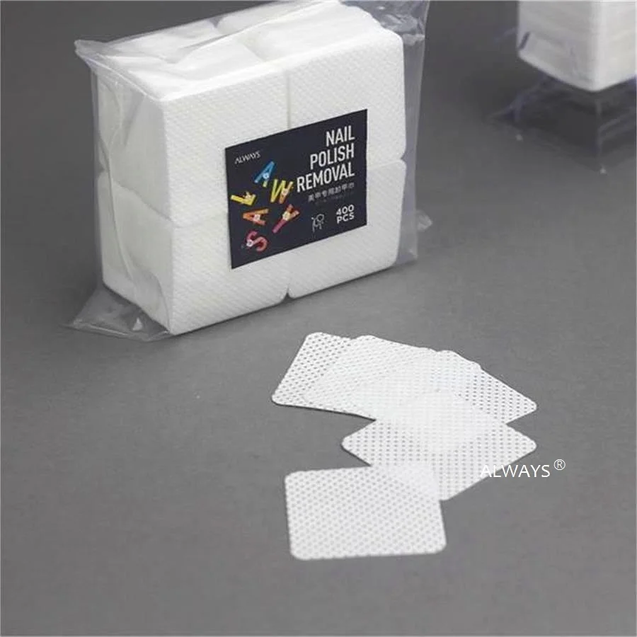 5cm X Embossing Round Corner Meltblown PP Disposable Wiping Wipers Nail Wipes Off Pads