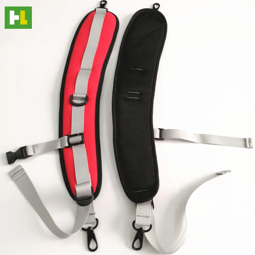 High quality detachable red SBR padded backpack shoulder strap