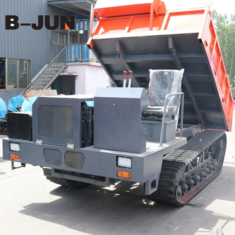 Mini Diesel Crawler Track Carrier 6ton Dumper Automatic Dump Truck for Sale