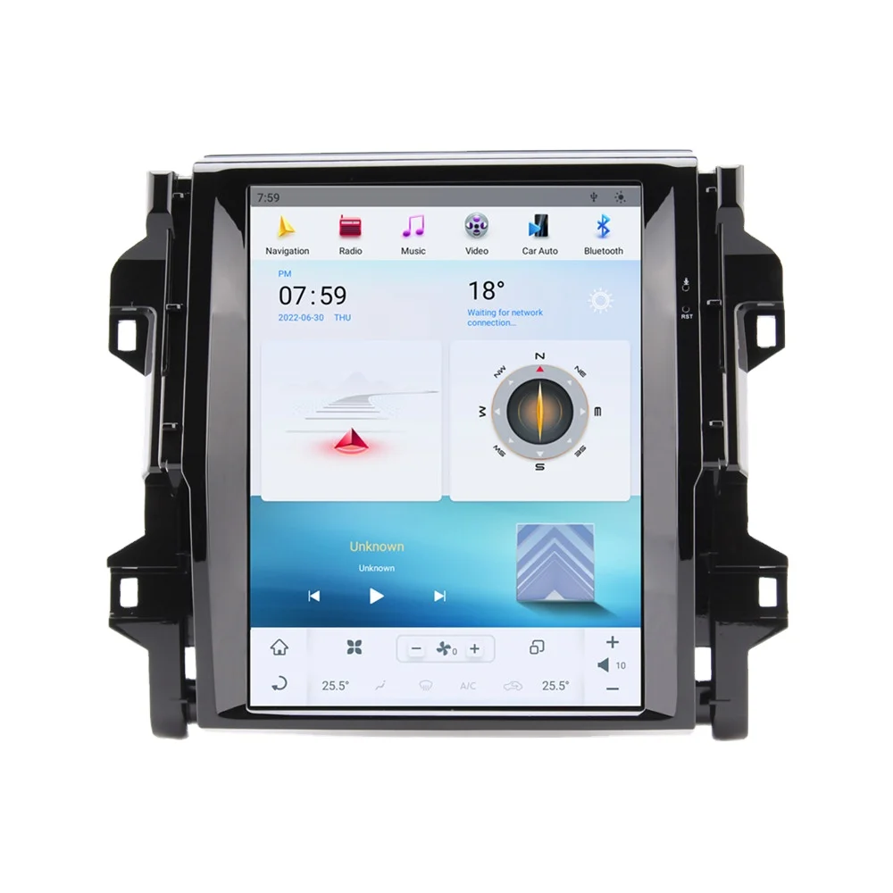 TESLA Style 12.1' touch screen Car Stereo Android 11 4G built in carplay Car Radio Navigation for TOYOTA FORTUNER 2016 -2022