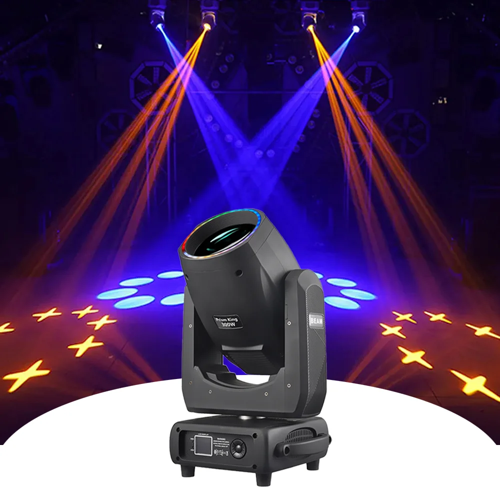 300W LED Moving head Lights aperture lens king sharpy beam13 Colors 14 Patterns Led Ring Prism King Stage Light