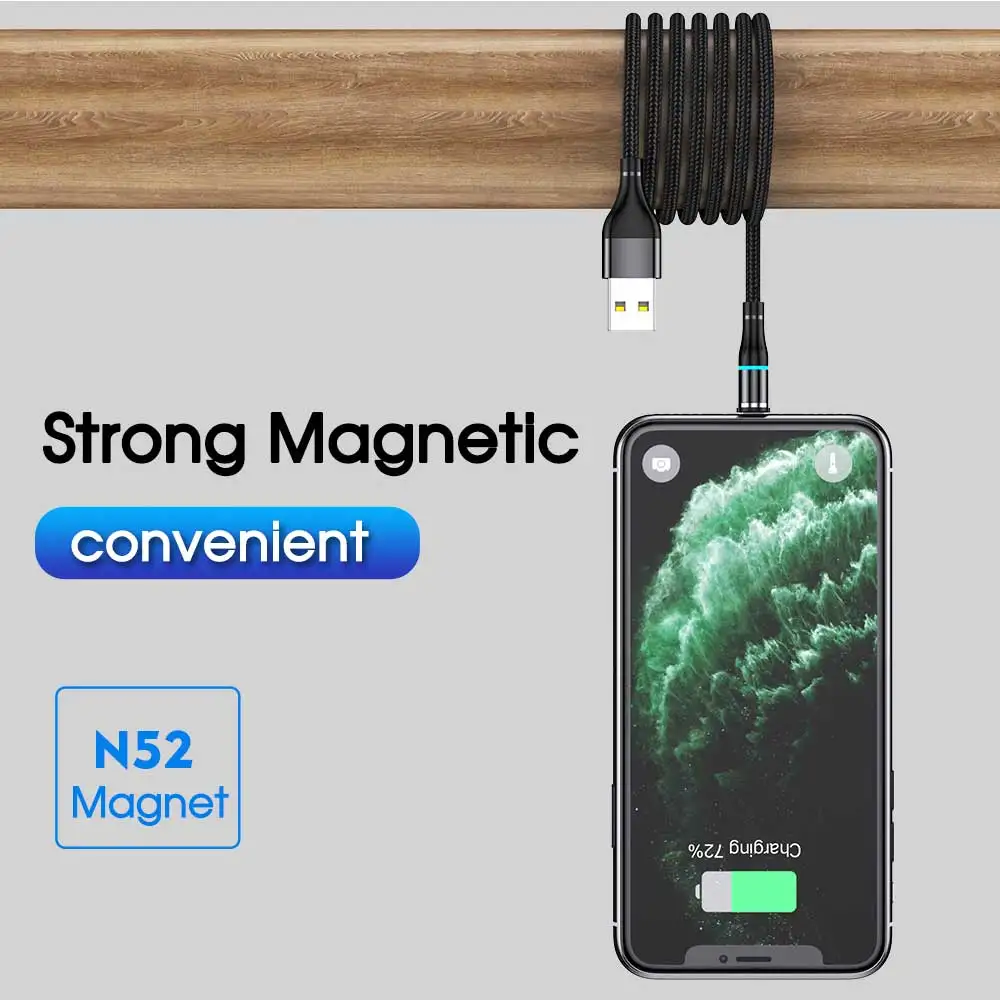 Хит продаж 3 разъема в 1 магнитный Usb кабель быстрая зарядка Тип C Micro-USB высокоскоростной зарядный для Samsung Android