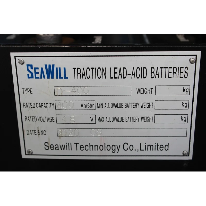 Electric forklift  truck battery pack 48V D400 48v 400Ah rechargeable lift truck battery for warehouse handling