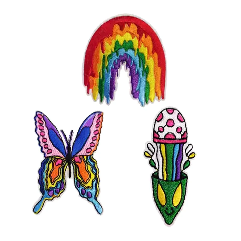 China Factory Customized Embroidery Embroidered  Child Patches Custom Embroidery Iron Embroidered Patch