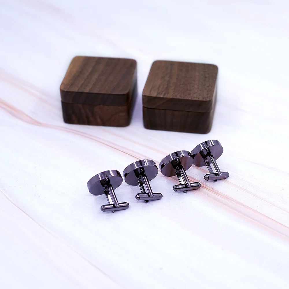  OB Jewelry-дешевые металлические деревянные Запонки французские запонки для рубашек мужские Магнитные коробочки поставка