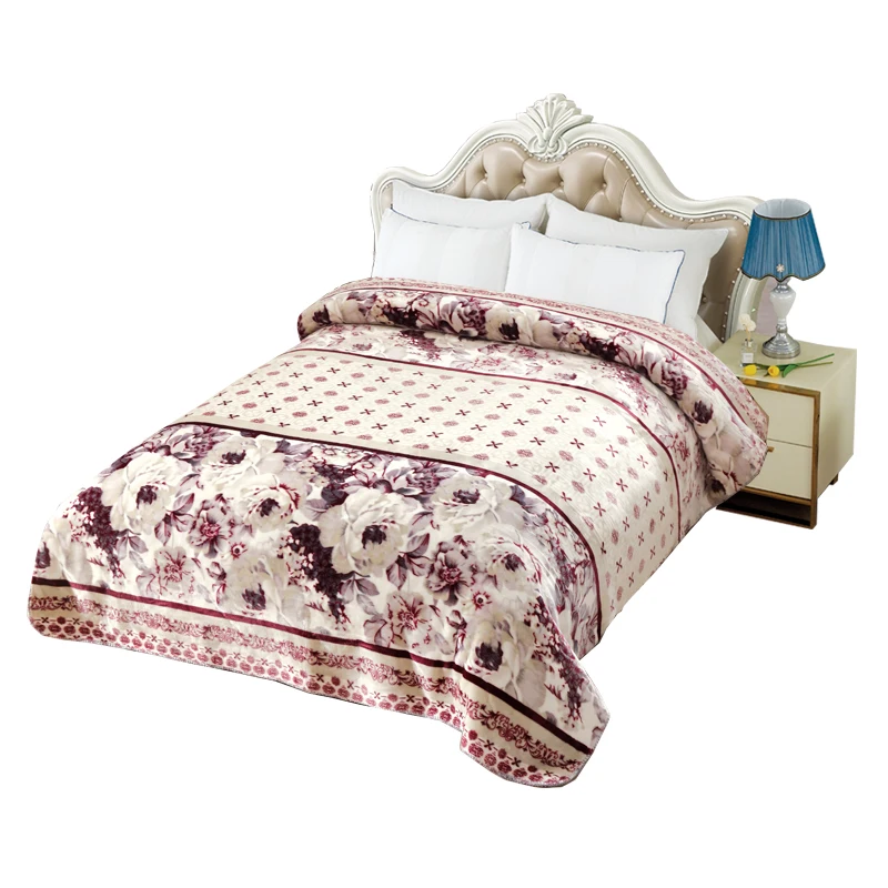 cheap personalized low price raschel blanket spain