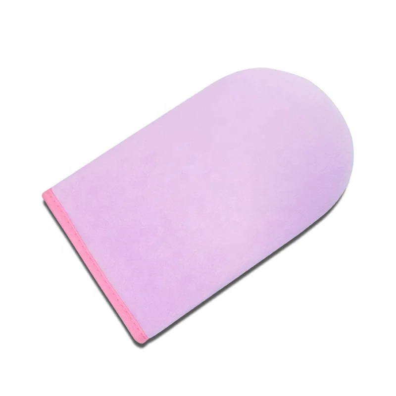 Custom Personalised Private Label Body Soft Applicator Self Application Velvet Brown Tan Tanning Mitt