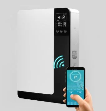Air Purifier HEPA filter 99% air purification wall mounted ductless erv WiFi control single room energy recovery unit
