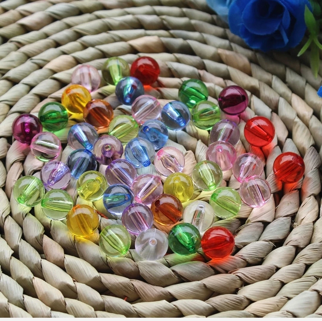 Круглые Гладкие хрустальные бусины для браслетов белые черные фиолетовые розовые синие зеленые желтые