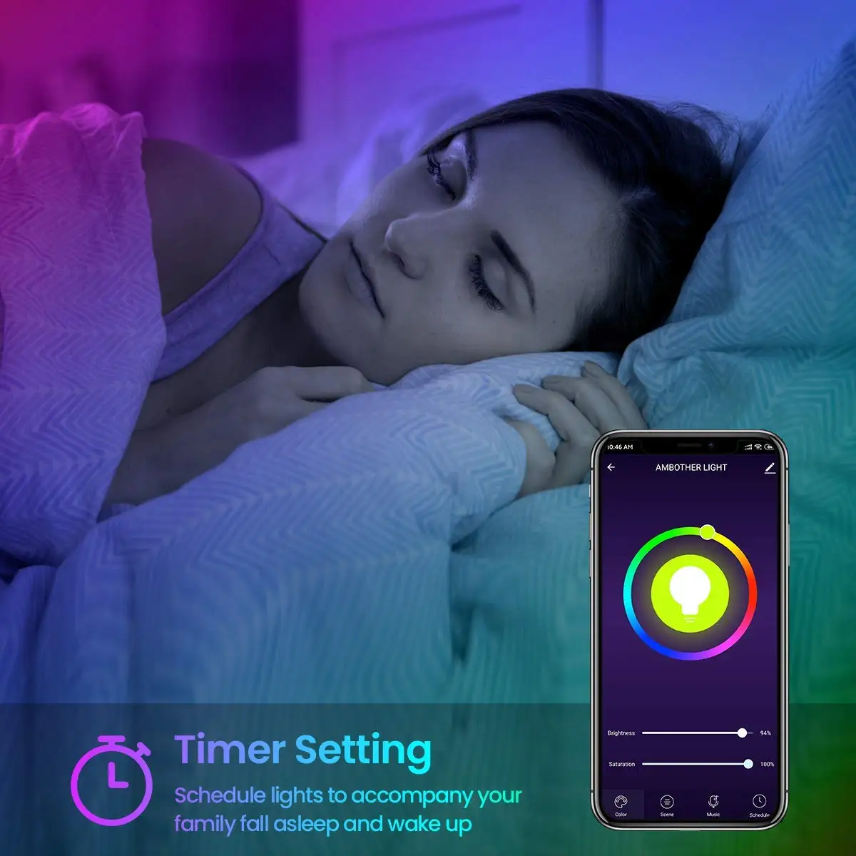 Светодиодная лента с Wi-Fi, 150 светодиодов, SMD 5050, набор для изменения цвета, работает с Alexa Google Assistant