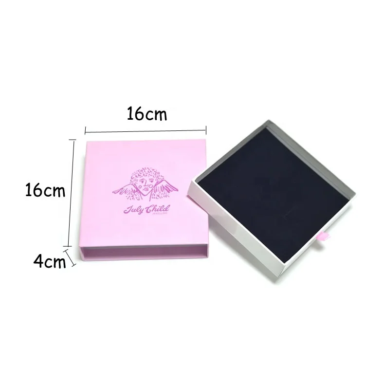 Custom Logo Large Paper Luxury Watch Necklace Gift Box Packaging Boxes Sliding Drawer Box