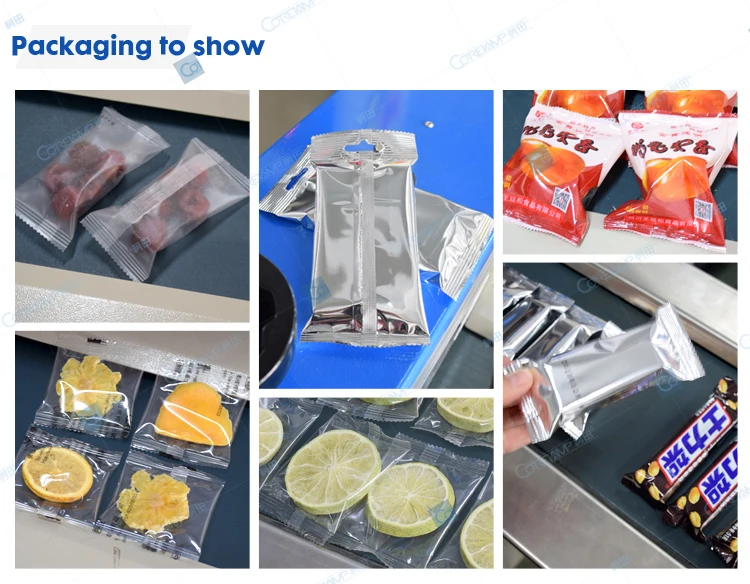 Chocolate tablets/hard candy flow packing machine for gummy bear candy