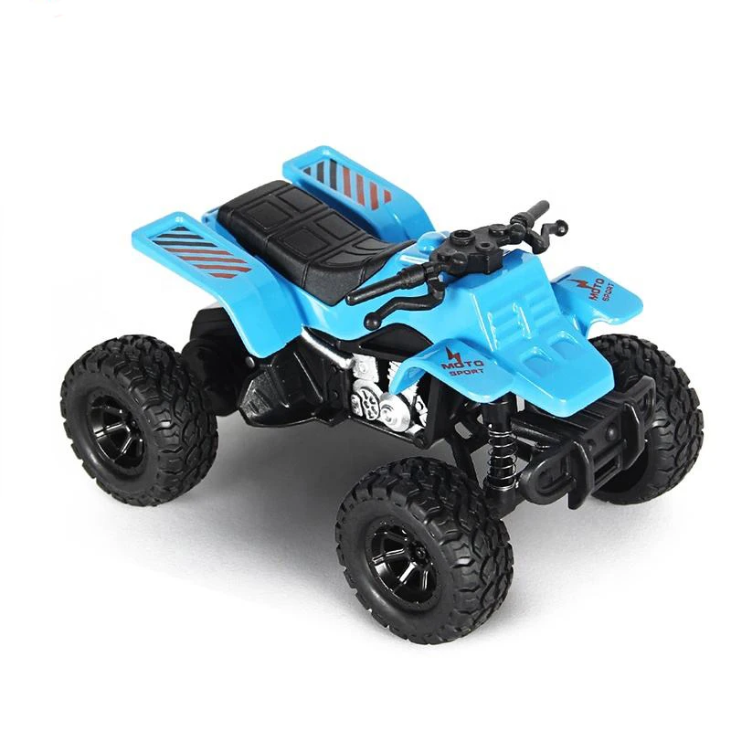 QSTOYS OEM Kids Alloy Die Cast ATV Car Mini Pull Back Metal Die Cast Cool Beach Off-road Metal Motorcycle Model Toy For Kids Boy