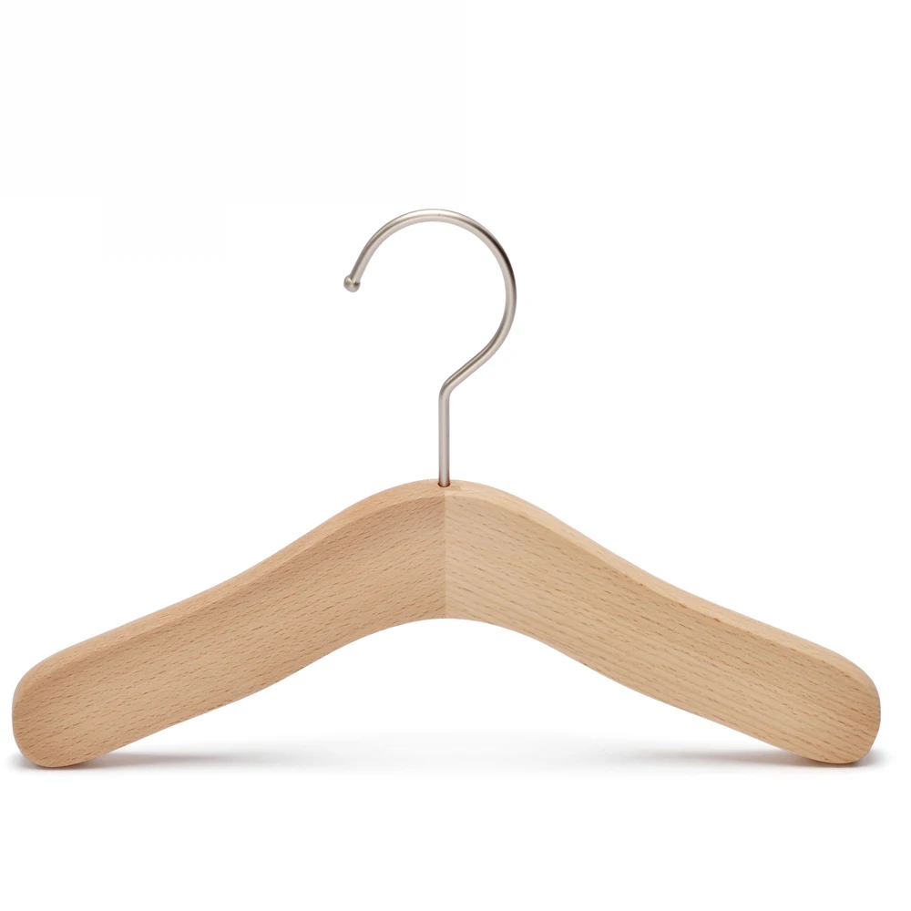 High quality  Wooden Children baby Custom clothes hanger natural wooden
