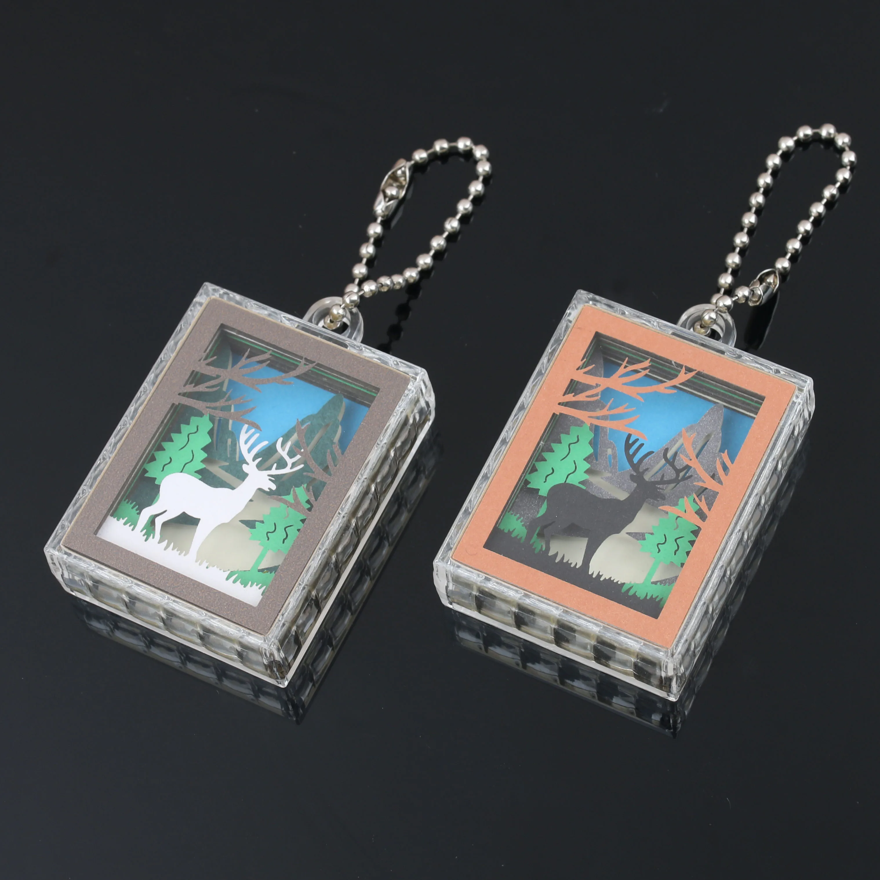 Custom plastic acrylic keychain, plastic key holder, plastic transparent key holder