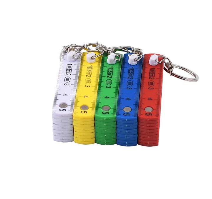 0.5m 10folds Customized Adjustable Flexible Plastic Advertising Folding Ruler for Promotions