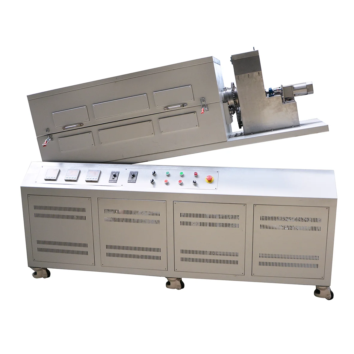 Lab spiral feeding rotary tube sintering furnace