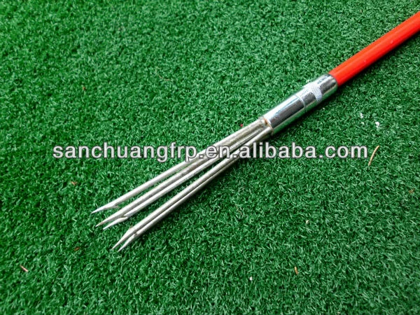 Wholesale Manufacturer Solid  High strength FRP GRP fiberglass spearfishing pole for diving and hunting