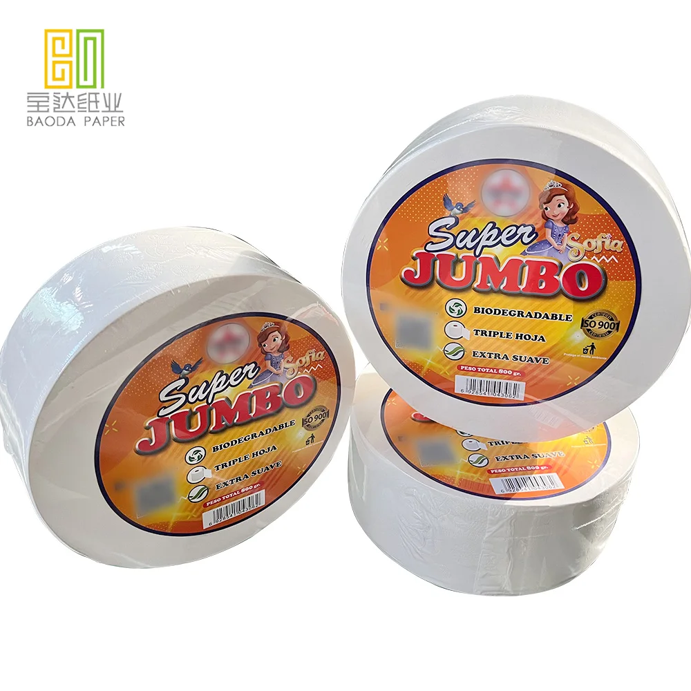 Toilet Roll Tissue Factory Price Toilet Paper 2 Ply Tissue Customized Jumbo Toilet Paper Roll