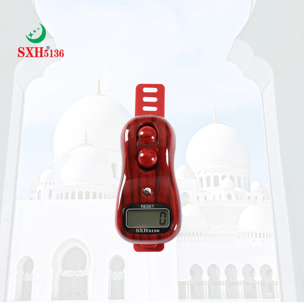 SXH5136 Factory Wholesale New Beads Digital Tasbih  Mini Electronics Hand Tally Counter Ring Tasbeeh Battery Replaced
