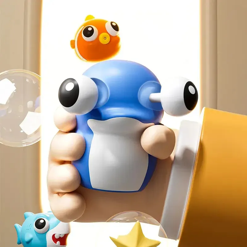 Huiye Marine Animal Pop Eyes Toys Soft Silicone Anxiety Relief Squeeze Toy Good Quality Cartoon Fidget Toys for Kids Party Gifts