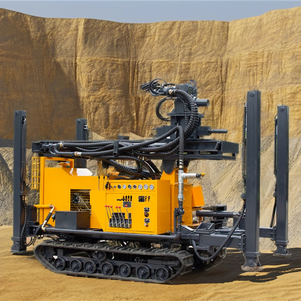 Crawler Mobility Hydraulic Xy2b Drilling Rig Construction 200m Drilling Depth Diesel Engine Core Components Pump Excavator Rig