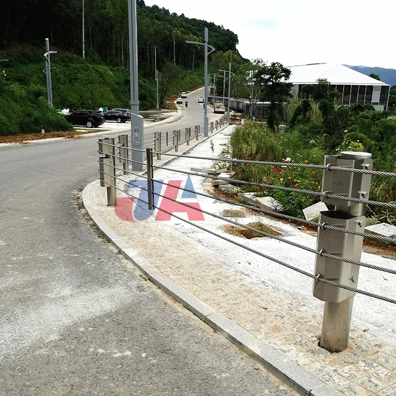 Zinc Coated Wire Rope barrier Traffic Safety Cable Highway Guardrail Bridge Scenic Area Rope Fence