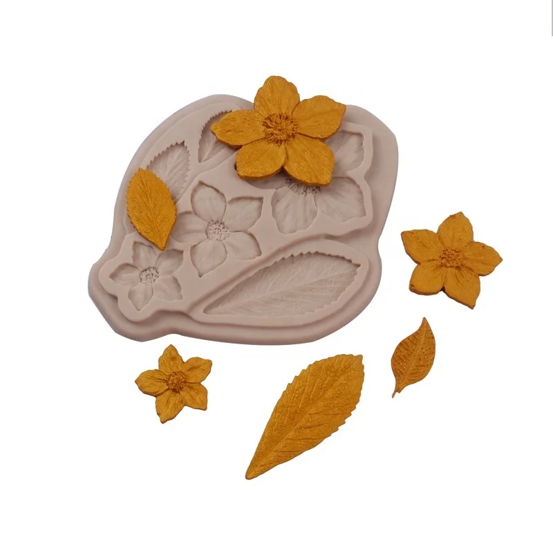 Flowers Baking Tools Silicone Mold Chocolate Fondant Cake Silicon Mold