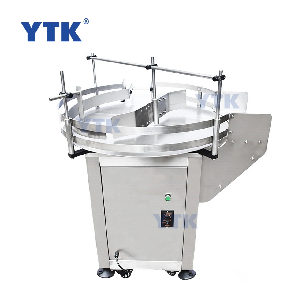 Rotary bottle unscrambler sorter sorting unscrambling machine pet plastic glass accumulation turn table