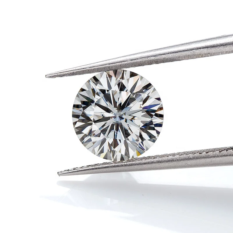 Wholesale Manufacturer GRA Lab Created Gemstone Jewelry Making Available VVS1 DEF White 16Hearts 16Arrows Round Loose Moissanite