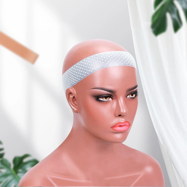 
Amzon Hot Sale Flexible Hair Ring Wig Hair Band Yoga Sports Wide Silicone Hair Band 