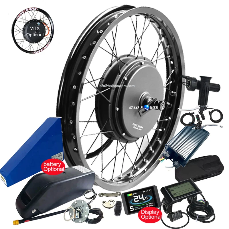 205 48v 52/72v 1kw 2000 3000 5000 8000 watt mtb electric e-bike bicycle ebike conversion kit brushless rear hub motor motorcycle
