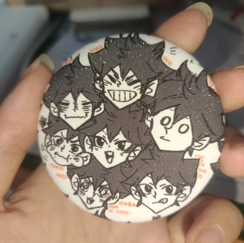 Customized Button Badge Pin Round Shape Badge With Safety Pin