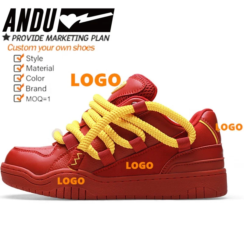 Custom LOGO Design Low Skateboarding Shoes Trainer Sneakers Women Men Classic Flat Casual Shoes Manufacturers