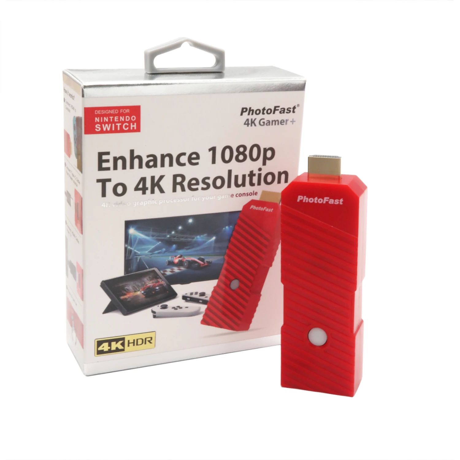 PhotoFast 4K Gamer+ Enhance Adapter for Nintendo Switch for Switch OLED for Dolby for HLG 4K Resolution Converter for Apple TV