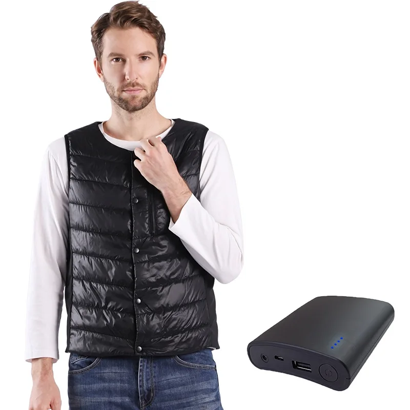 Smart App Control Heating Vest Usb Electric Heating Charging Men And Women Waistcoat