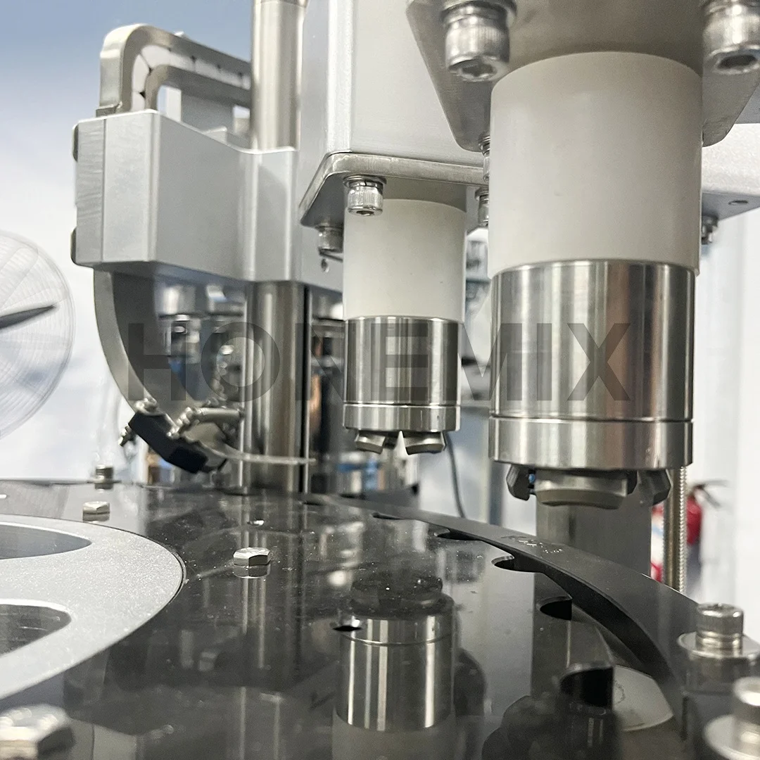 Hone Automatic High Speed Small Injection Vials Oral Liquid Filler Sealer Medical Serum Glass Bottle Filling and Capping Machine