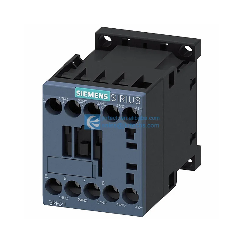 Relays Accessory 3RH21401JB40 SIRIUS Contactors 4PST-NO 4 Form A 24VDC Coil Chassis Mount DIN Rail 3RH21401JB Screw Terminal