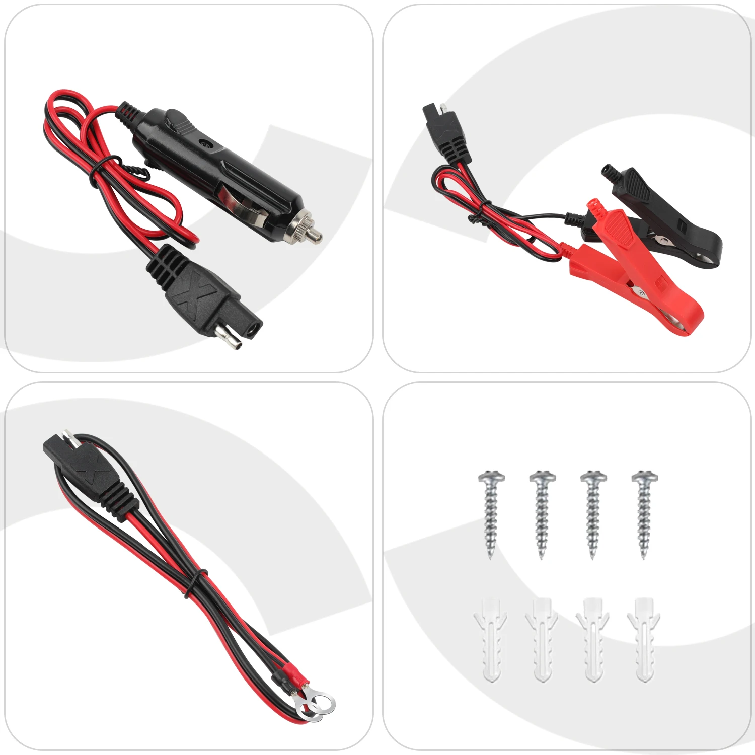 30W 12V Solar Panel Waterproof Kit Battery Charger Trickle Maintainer for RV Boat Car Motorcycle Snowmobile