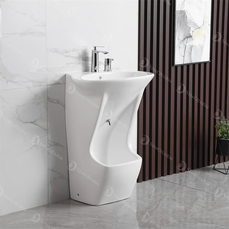 W08H New Design double level wash stand wudu, Bathroom Wudu Sink, Muslim Basin Stand With Tab