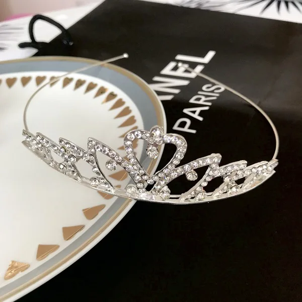 Children hair accessories Hair accessories girl cute crown princess little girl rhinestone crown hairpins baby hair comb