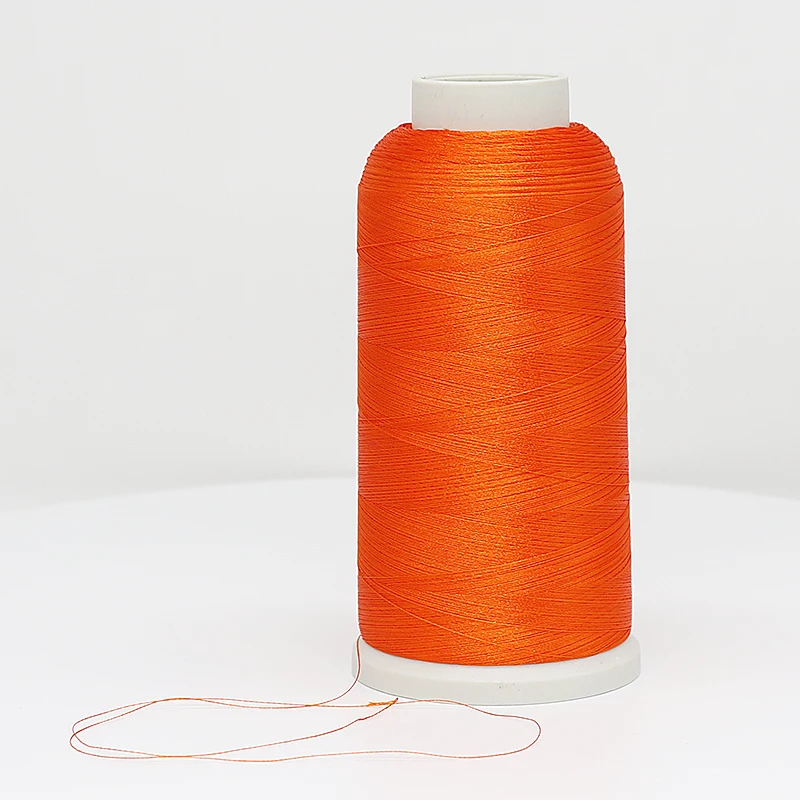 Cheap Bulk 5000M 120D 260 Colors Embroidery Polyester Thread Abrasion Resistance Skeins For Digital Missions Luminescent Mix