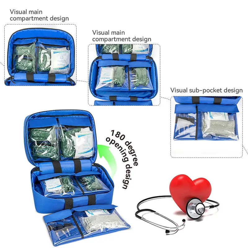 Waterproof Large First Aid Kit Responder Bag Professional Home Emergency Nurse Medical Tote Bag