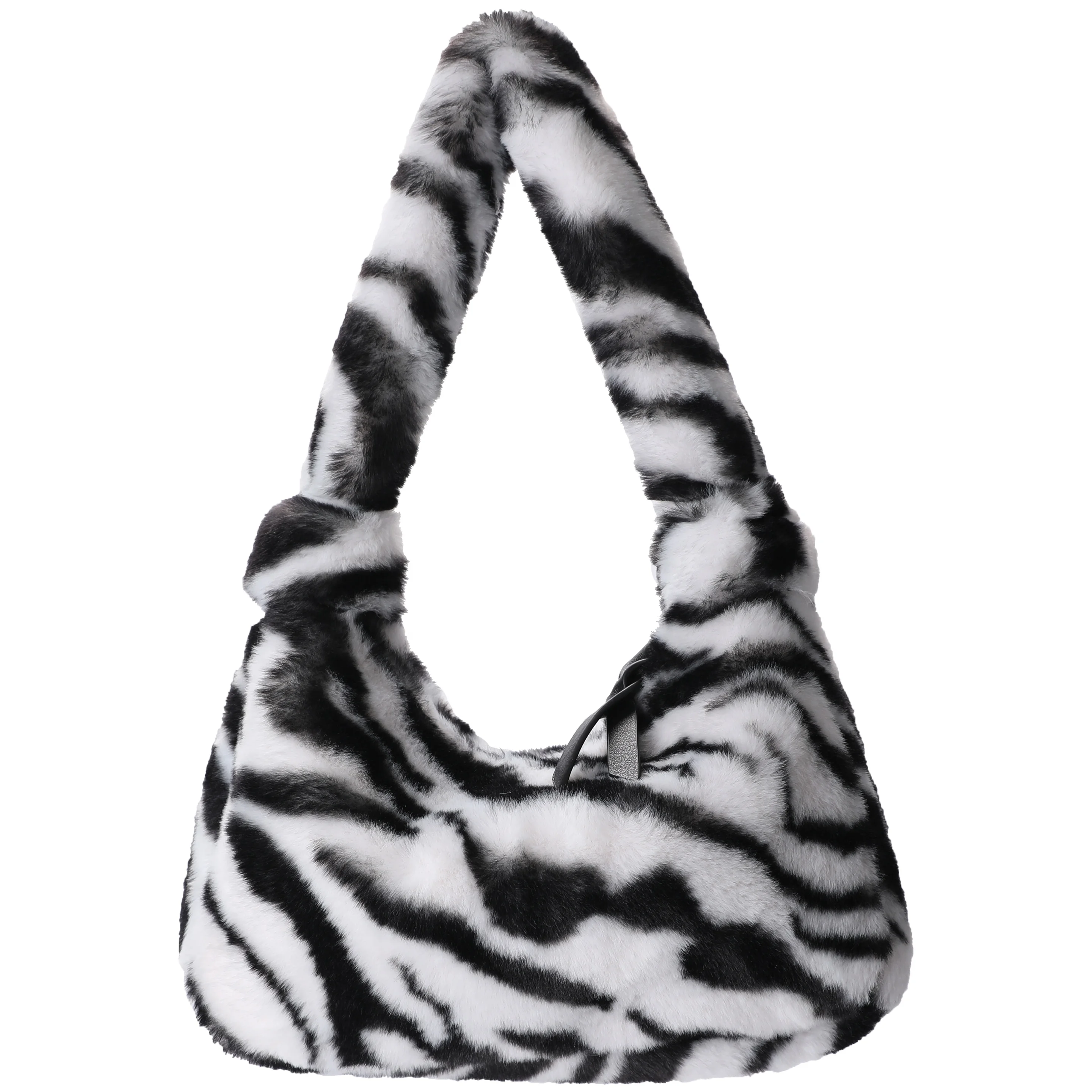 Hot Sale New Style zabra leopard Faux Fur Bag Faux Rabbit Fur Handbag for Women