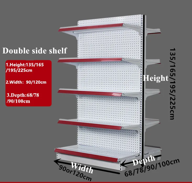 White heavy supermarket shelf display racks sell metal store shelves display racks snack accessories shelf in supermarket